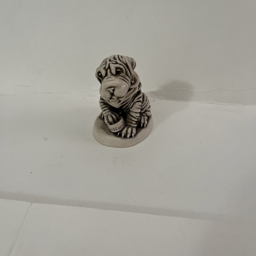 Harmony Kingdom - FUSS POT‎ - 1998 Shar Pei Dog Small Treasure Jest -  TJHO4